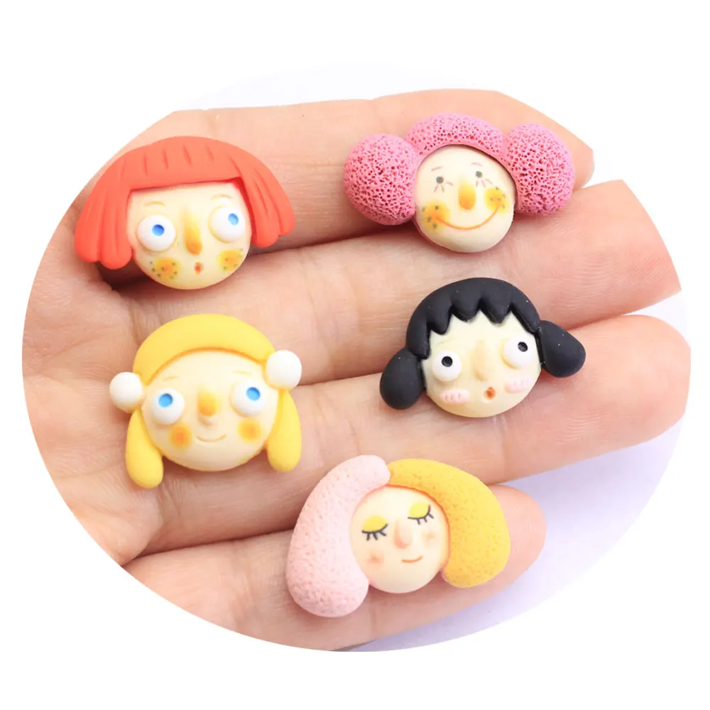 

50/20 шт. Мультяшные шармы клоун Джокер для изготовления ювелирных изделий из смолы подвеска с плоской спинкой Сделай Сам шпилька брошь серьг...