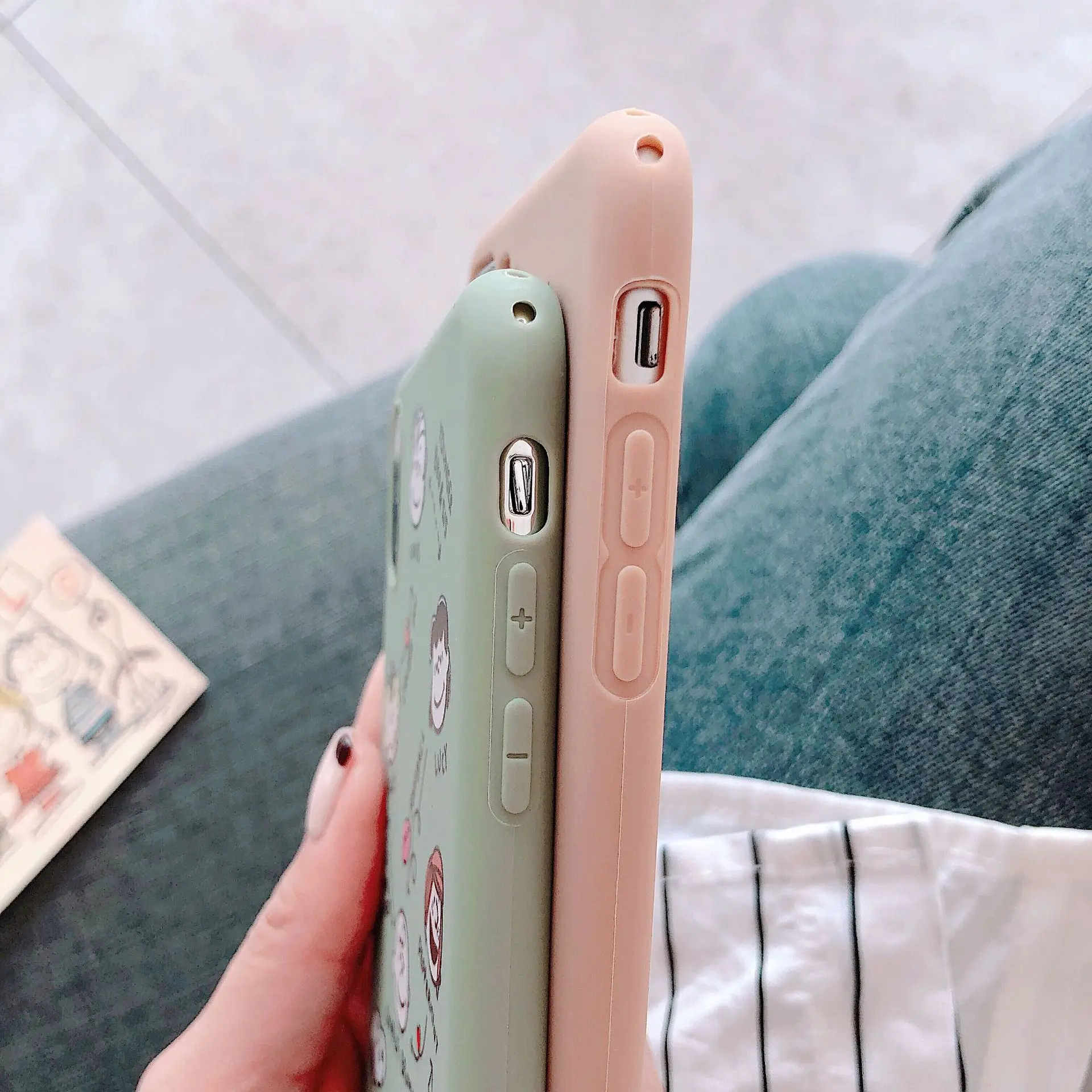 Fitted Phone Case For iPhone 11 Pro X XS Max XR 6 S 7 8 Plus Back Cover Cute Cartoon Dog Matte Protective Mobile Bag Coque | Мобильные
