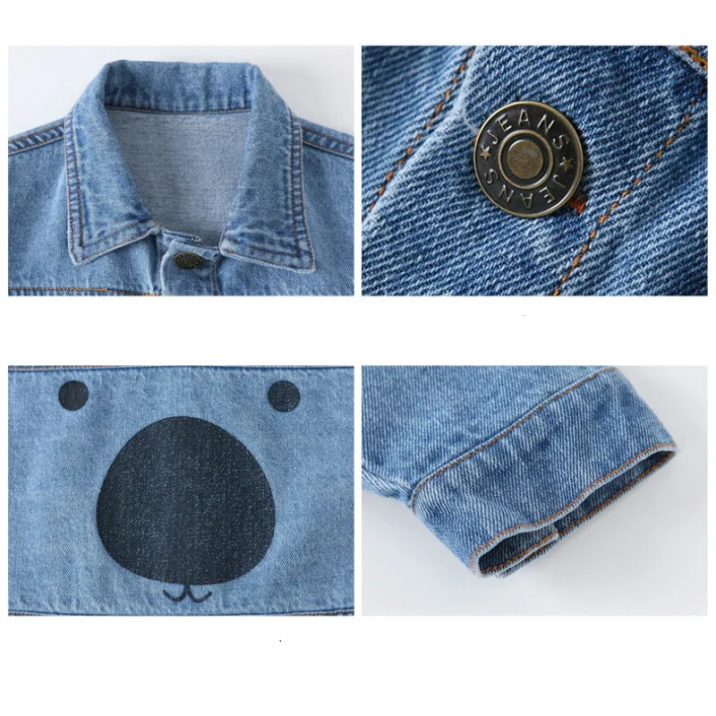 

Cartoon Denim Jacket For Boys Fashion Coats Children Clothing Autumn Baby Girls Clothes Outerwear Cartoon Top Jackets Coats