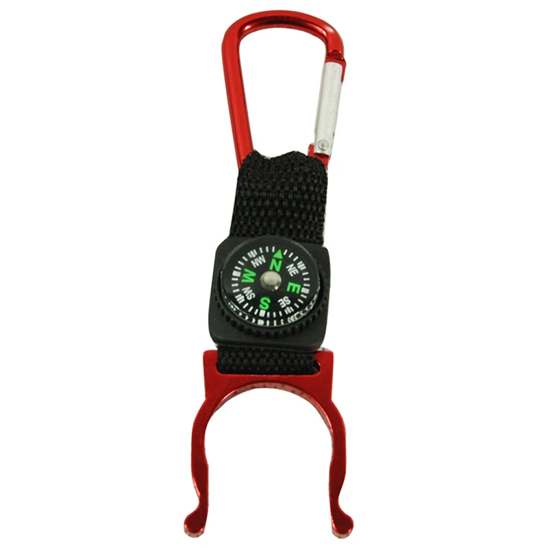 Держатель бутылки воды с компасом легкий ремень вешалка клип брелок инструмент |