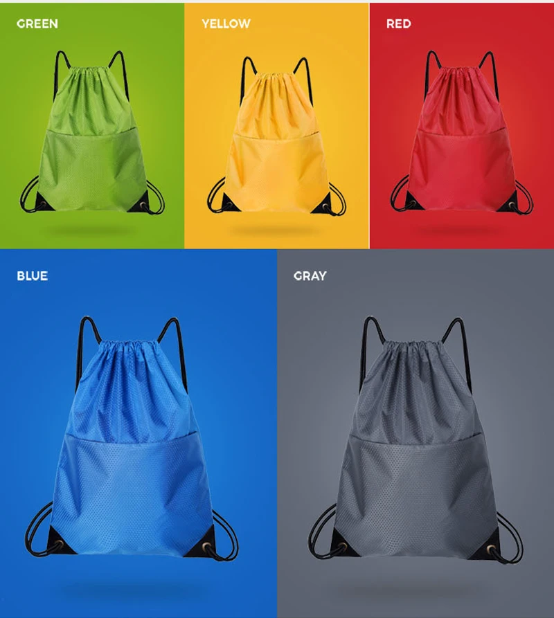 Zackpack спортивный рюкзак со шнуровкой логотип на заказ водонепроницаемый пакет карман на шнурке рюкзак с принтом на заказ