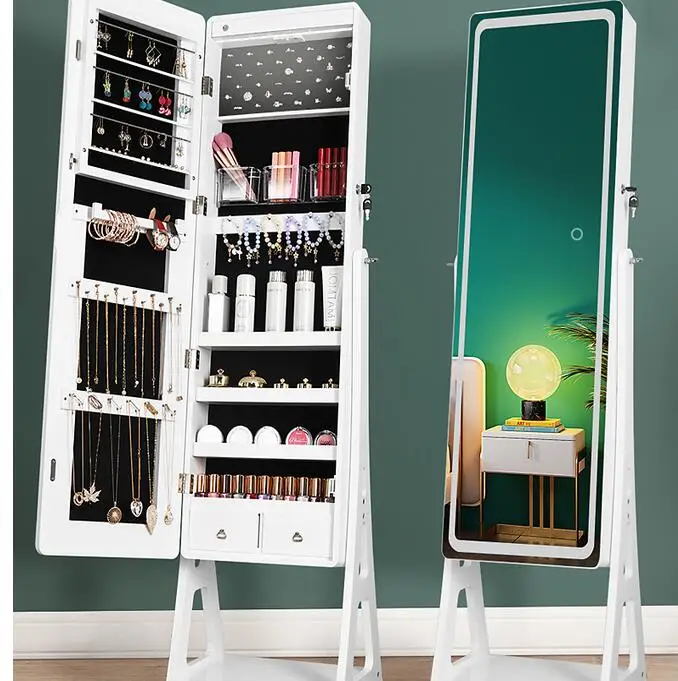 

Full-length mirror full-length mirror modern minimalist floor mirror home bedroom storage cabinet with light
