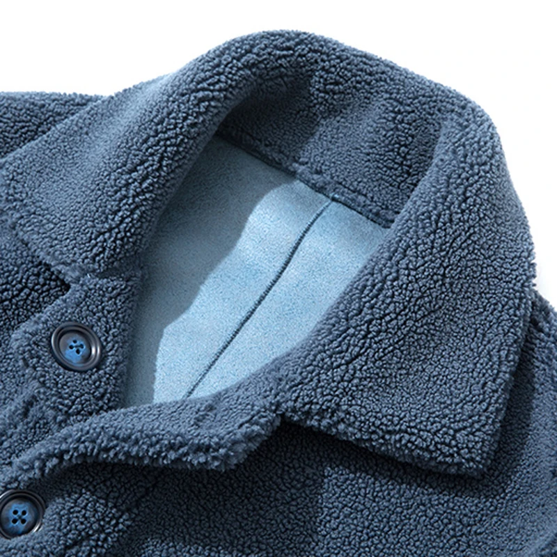 2020 Европейский Стиль Для мужчин s искусственный мех Ветровка зимние размера плюс