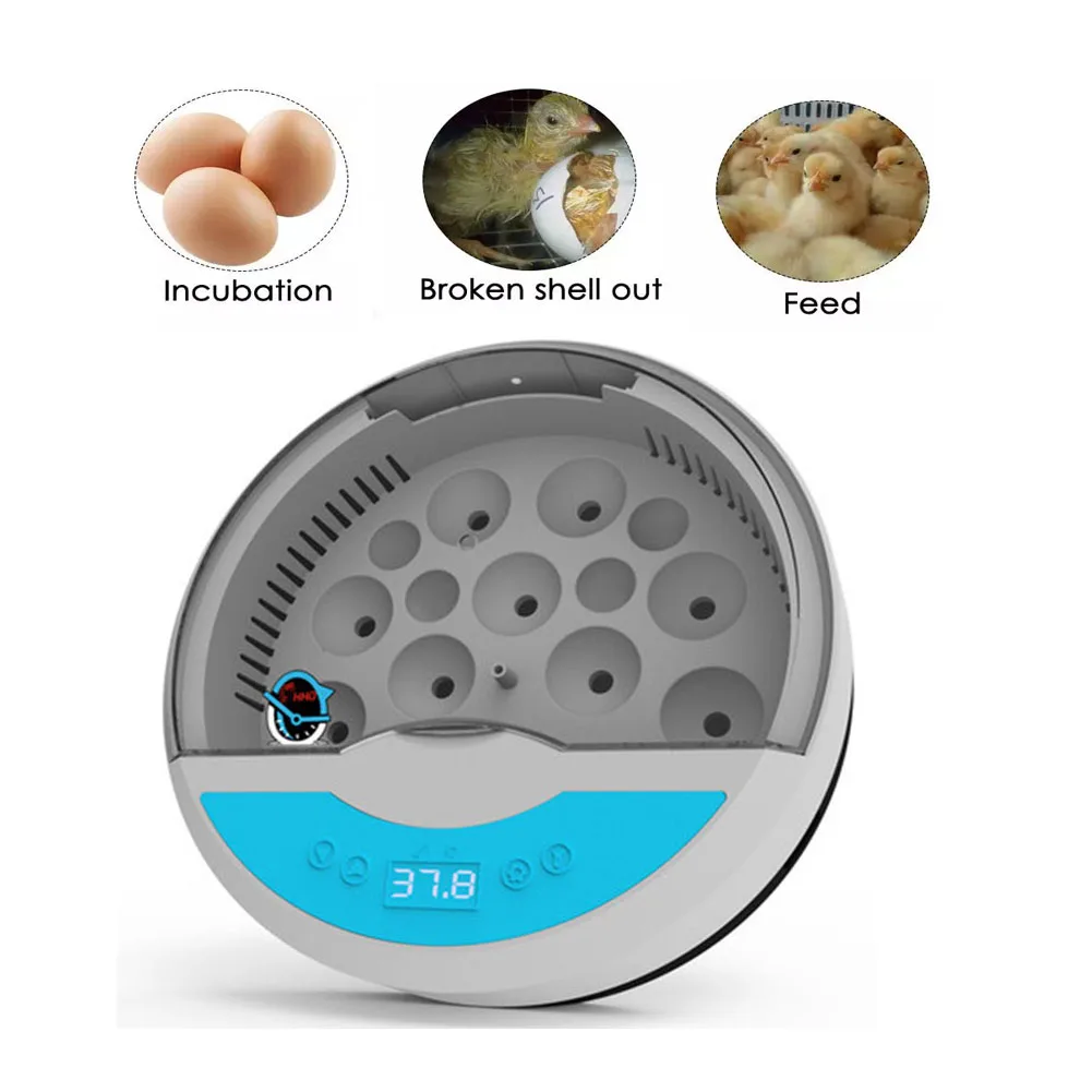 9 Eggs Incubator Digital Mini Automatic Egg Hatcher Machine with Turner for Hatching Pigeon Turkey Goose Quail Chicken | Дом и сад