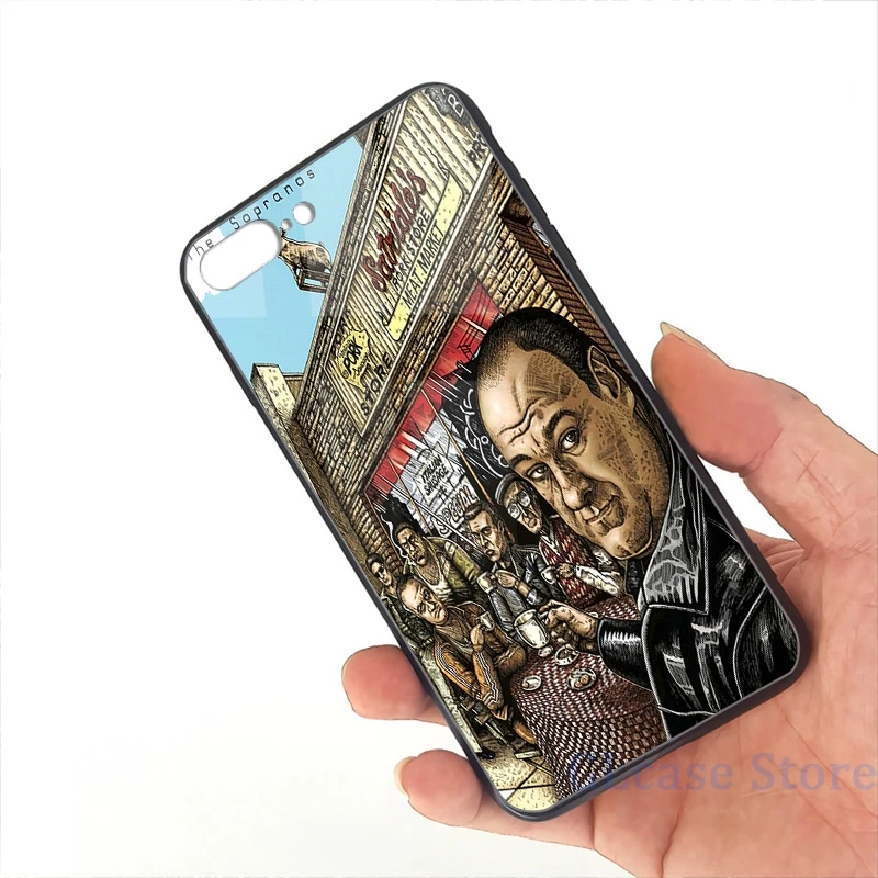 Чехол сопранос (5) для телефона iPhone 12 Pro 11 X XR XS Max 8 7 6 6s Plus 5s мягкая стеклянная задняя