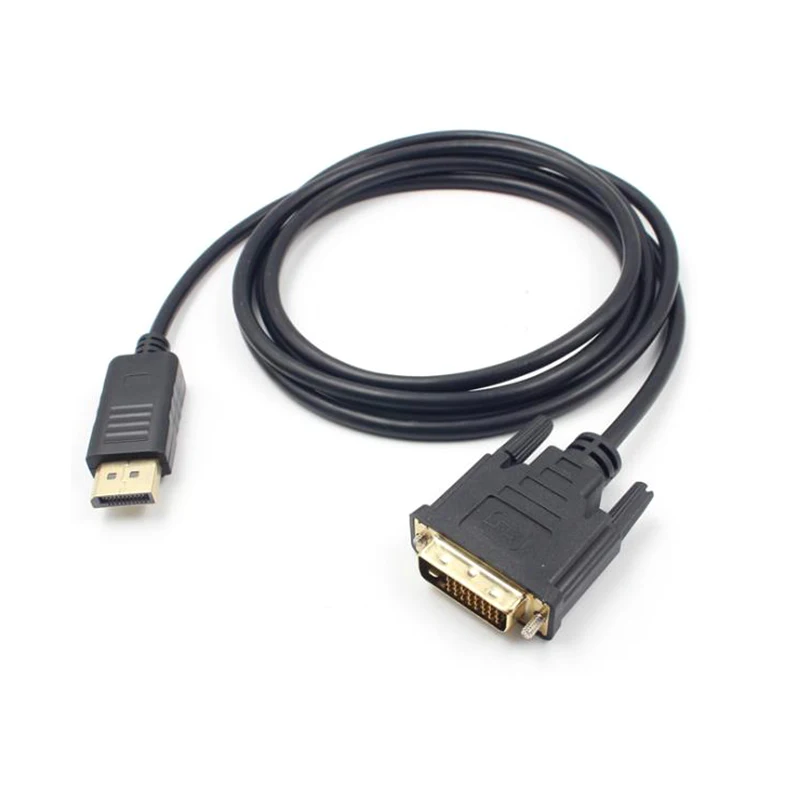 Позолоченный кабель переходник DisplayPort DP DVI папа 1 8 м|Компьютерные кабели и