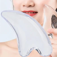 natural resin transparent crystal scraper facial thin v face dredge meridian detoxification massage firming skin scraping boards
