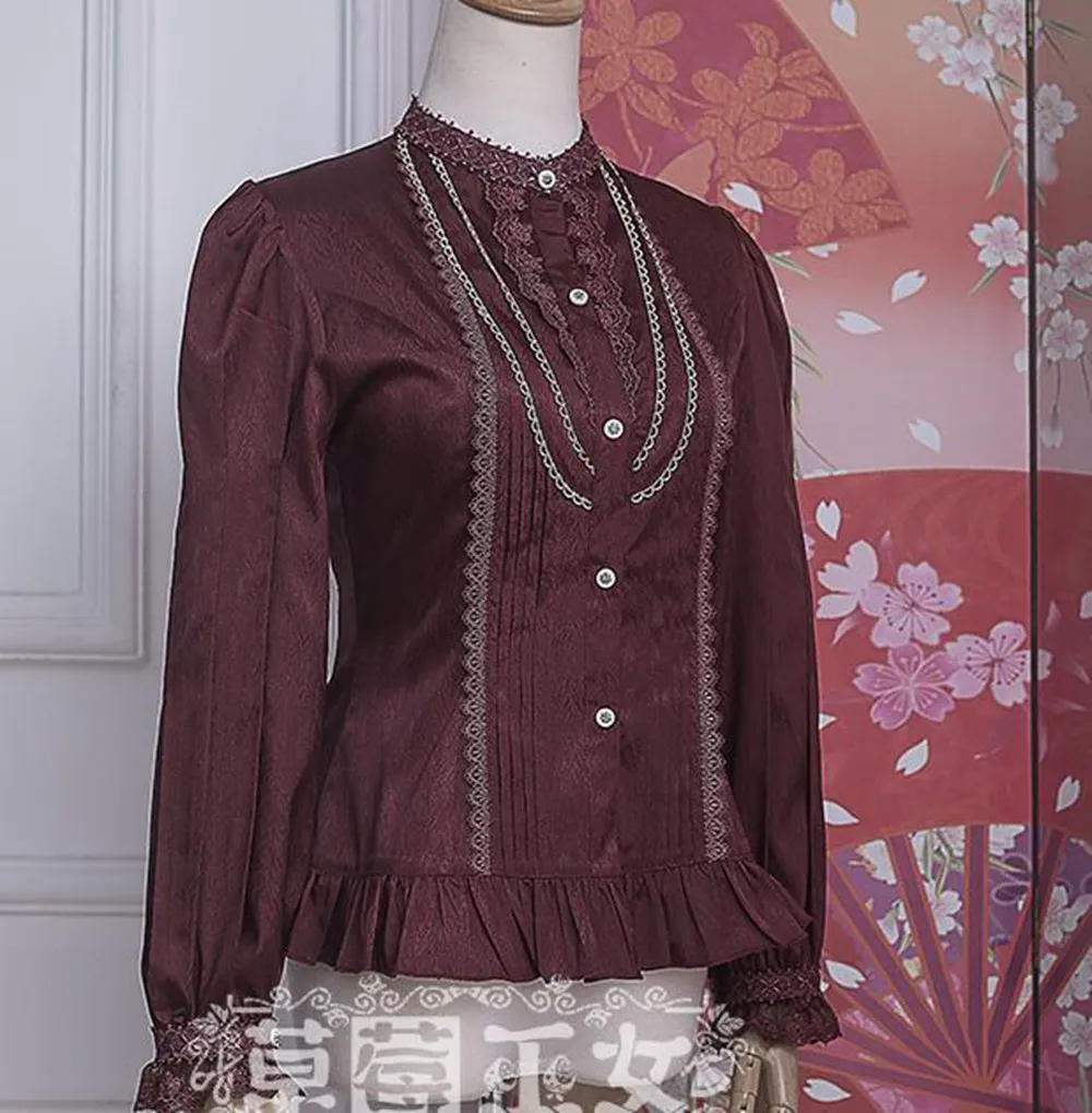 

Lolita Blouse Female Women Long Sleeve Gothic Princess Shirt Tops