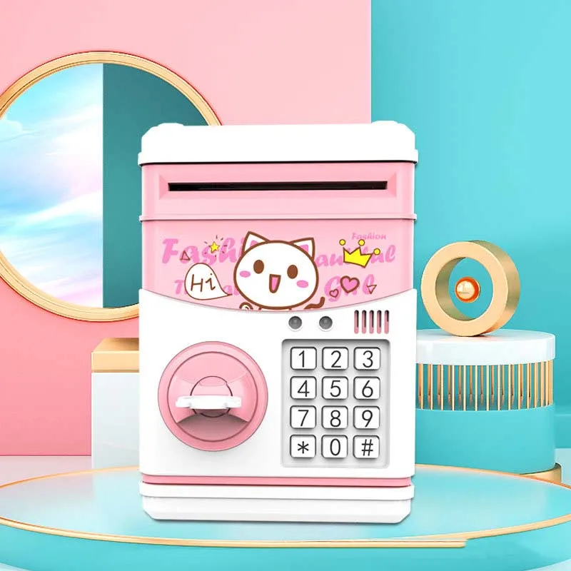 

Cartoon Creative Money Box Coin Storage Box Mini Story Machine Child Piggy Bank Funny Toy Coin Box Christmas Gift