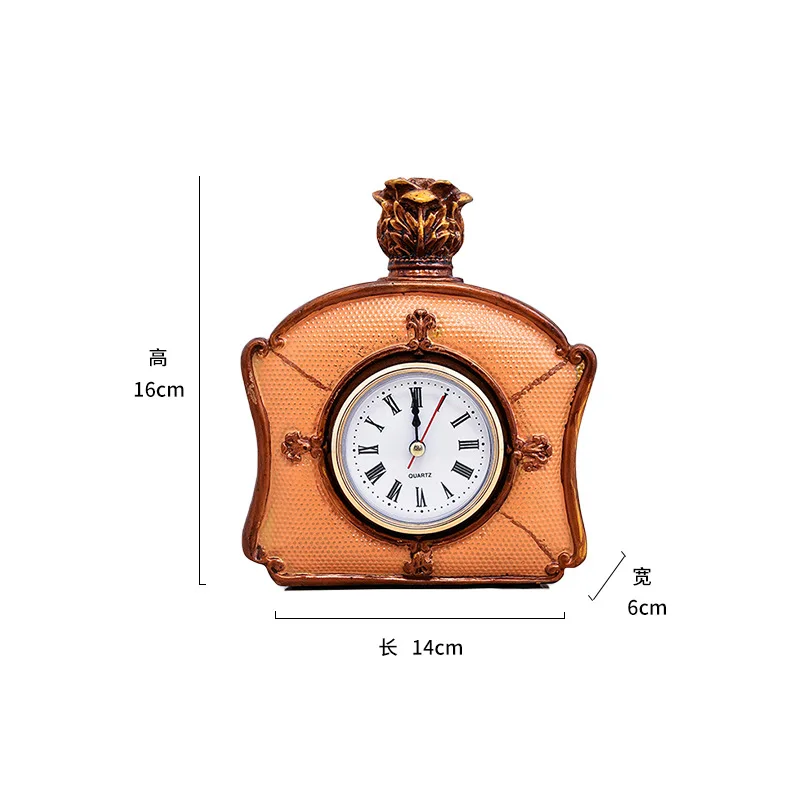 

personality living room, fashion clock, table top table top ornament, European water clock and watch, resin handicraft