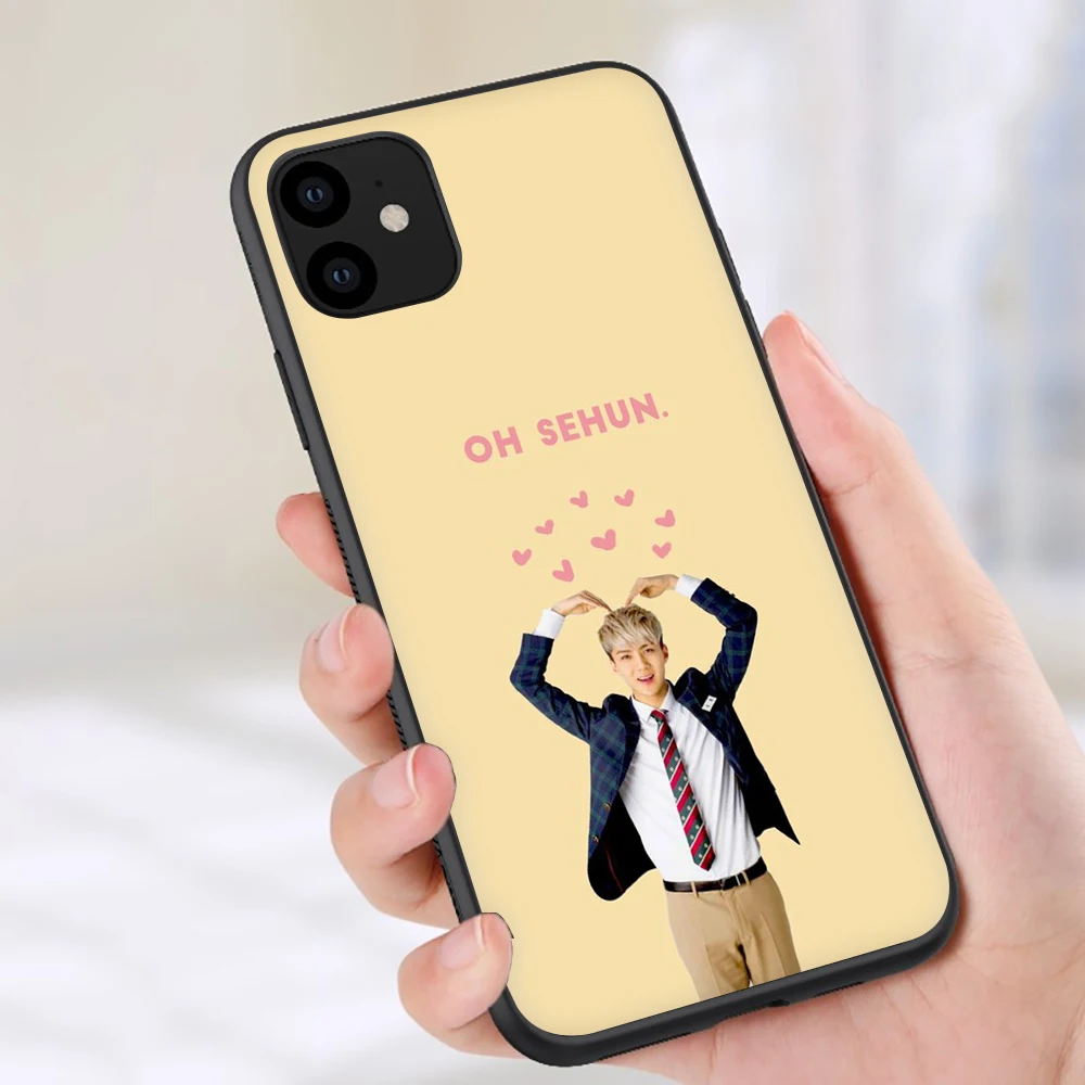B3 EXO sehun Мягкий силиконовый чехол для телефона чехол для iPhone 5 5S SE 6 6S 7 8 plus X XR XS 11 Pro Max - Цвет: B3