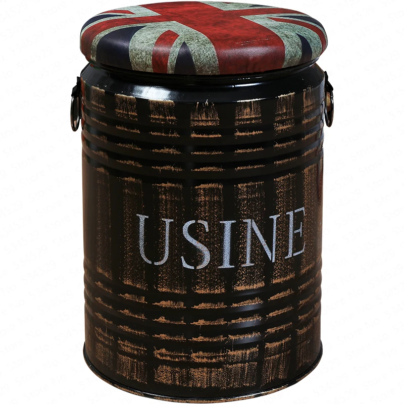 Американский Ретро Барный стул барный из кованого железа для краски