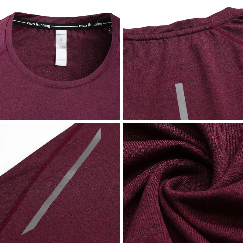 

2020 T Shirt Running Woman Quick Dry Fitness Slim Short Sleeves Breathable Gym Nylon Sportswear Yoga Shirts Compression Female