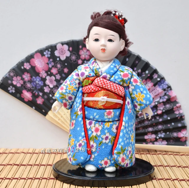 22 24 см японские куклы ичимацу клетчатые человеческая фигура японская кукла гейша