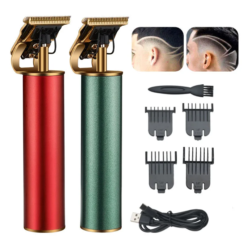 

R hair trimmer USB rechargeable hair clipper haircut machine oil head clipper white hair carving clipper beard trimmer 10W power