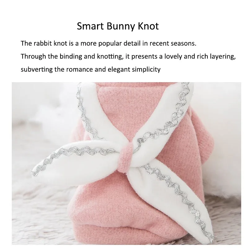 Одежда для домашних питомцев с бантом свитер пальто теплый жилет маленьких и