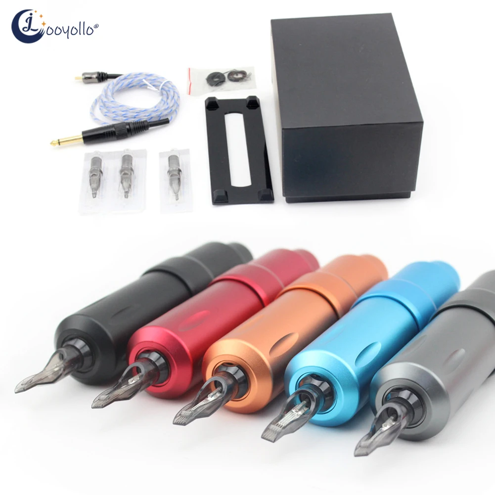 

Starlight Electric Tattoo Pen Rotary Motor Machine Gun Makeup Kits RCA Connection Cartridge Needles Professional Tattoos Artists