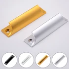 Ручка для раздвижной двери из алюминиевого сплава, утолщенная ручка для окна и шкафа, ящика, маленькая черная дверная ручка, Пряжка для интерьера doorssmall