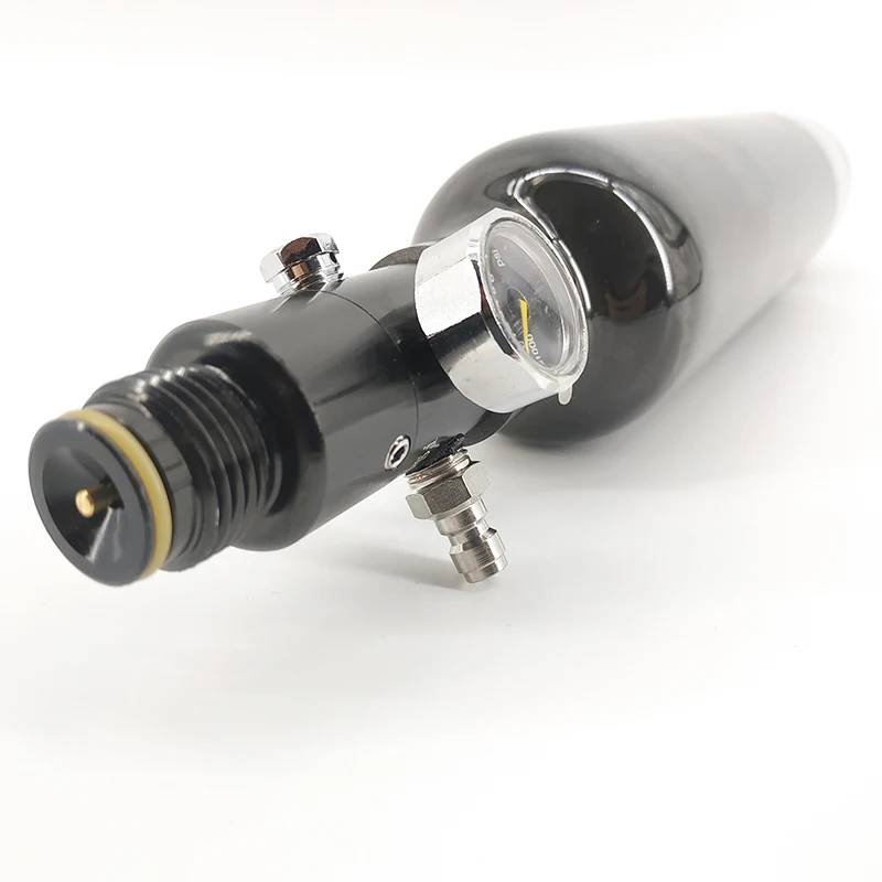 Pcp воздушный пистолет цилиндр 4500Psi 0.5L M18* 1,5 черный углеродный волоконный резервуар для подводной охоты подводная мини-Дайвинг-Танк Acecare