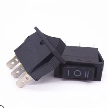 10 шт./лот AC 15A 250V /20A 125V 3 Pin SPDT KCD3 ВКЛ-ВЫКЛ-ВКЛ позиционный переключатель для лодки