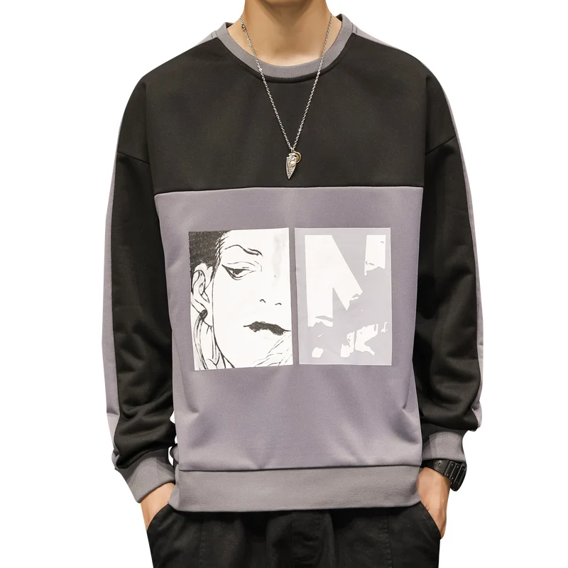 

2020 Brand Man Hoodies Autumn Hoodie Sweatshirt Long Sleeve Sweatshirt Men Clothing Korean Style Fashion Plus Size Loose Clothes