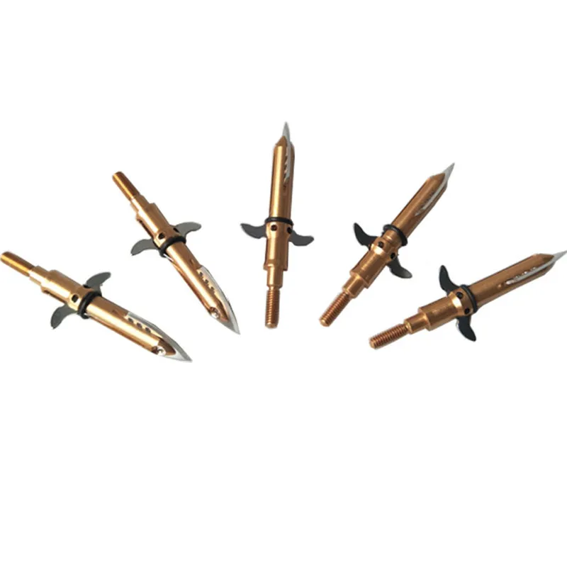 Linkboy Archery 3pcs/6pcs AXE Expandable Broadheads Steel Blades100gr 2 Blade Arrows for Traditional Bow Hunting Shooting | Спорт и
