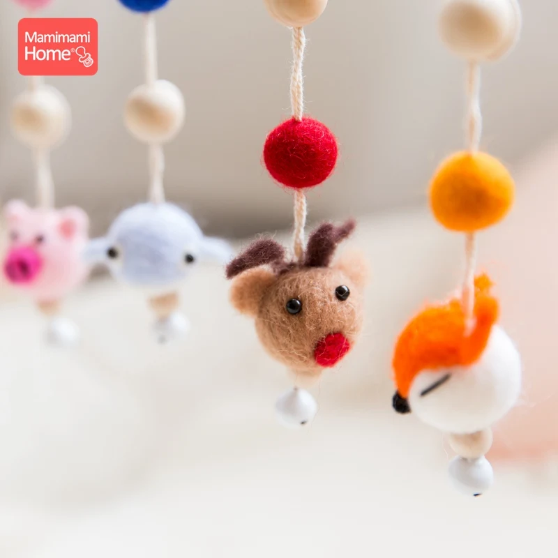 Mamihome 1 шт. Колокольчик для детской кроватки грызунок кулон гирлянда из шариков