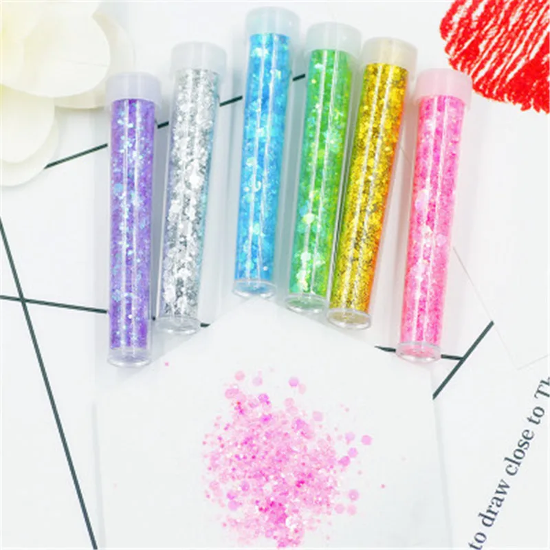 12 цветов 3 5 г Блестящий наполнитель прозрачный/пушистый слизи коробка игрушки