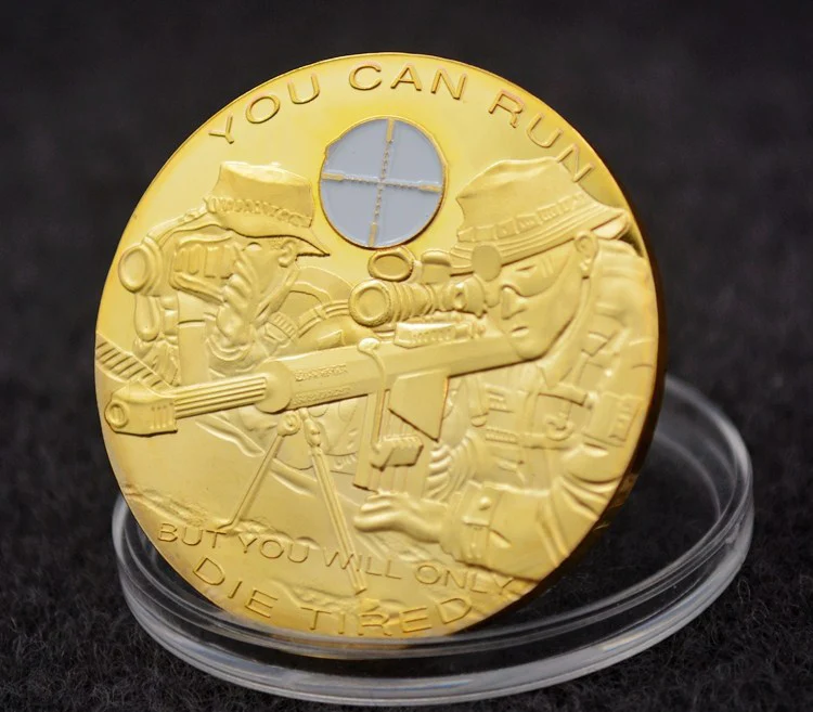 Вы можете бегать но вы умрете только уставшие коллекционные памятные монеты -