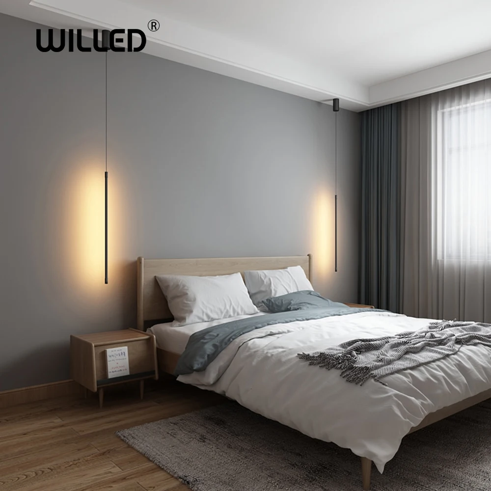

Simple Line pendant Lights Hanging Lamp Lighting restaurant bar hall light Creative Geometry lines lights Bedroom