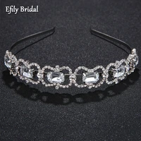 efily bridal wedding crown headband rhinestone tiaras and crowns for women hair jewelry party bride headpiece bridesmaid gift