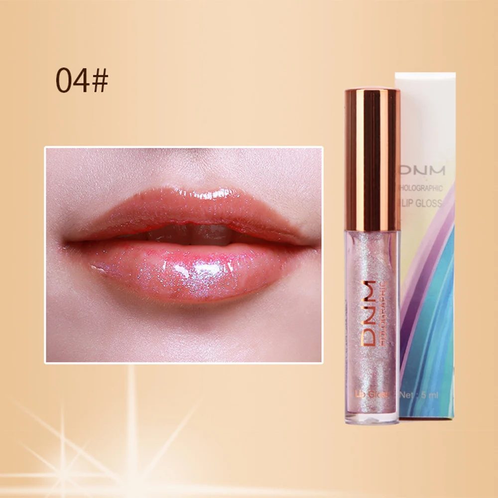 Новый пухлый жидкий кристаллический блеск для губ лазерная голографическая
