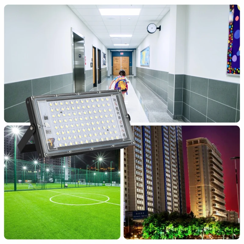 

Led Spotlight AC220V Outdoor Floodlight Spotlight IP65 Waterproof 30W 50W 100W LED Street Lamp Landscape Light