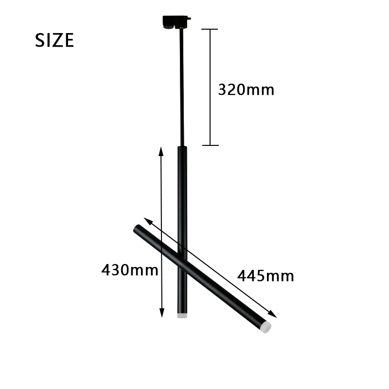 Дешево Современный минималистичный светодиодный подвесной светильник COB, алюминиевые лампы для бара, кафе, ресторана, освещение для трека