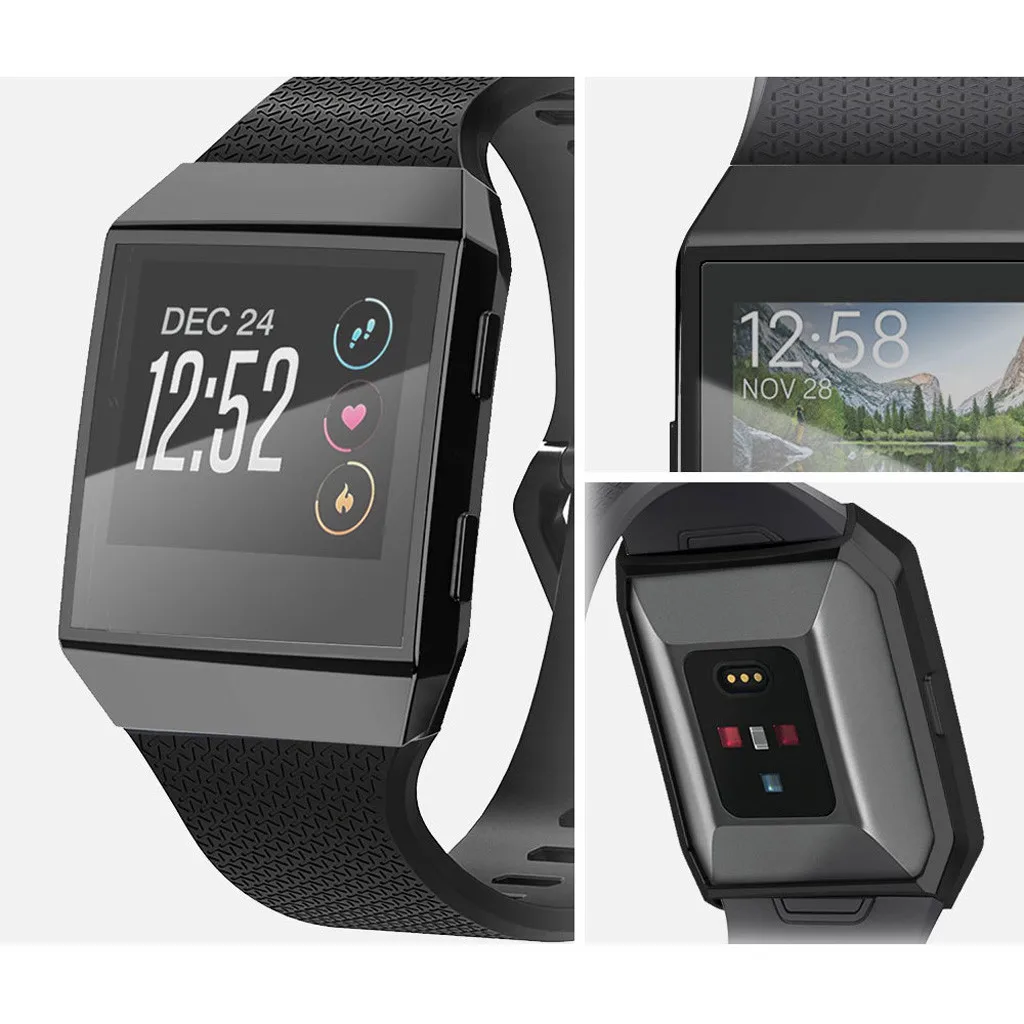 20/все вокруг экрана Защитный чехол для Fitbit Ionic Смарт часы покрытие из ТПУ протектор экрана закаленное 3D полное покрытие