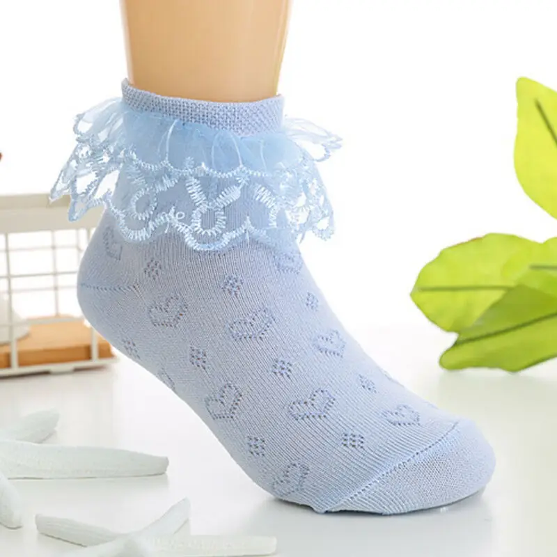 Детские носки из 2020 хлопка для маленьких девочек милые кружевные дизайнерские