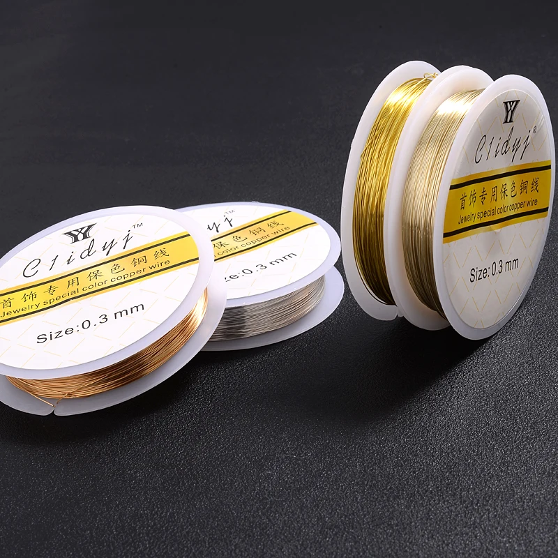 Прочная медная проволока из золотого сплава 1 рулон/шт диаметр 0 2 3 4 5 6 7 8 мм