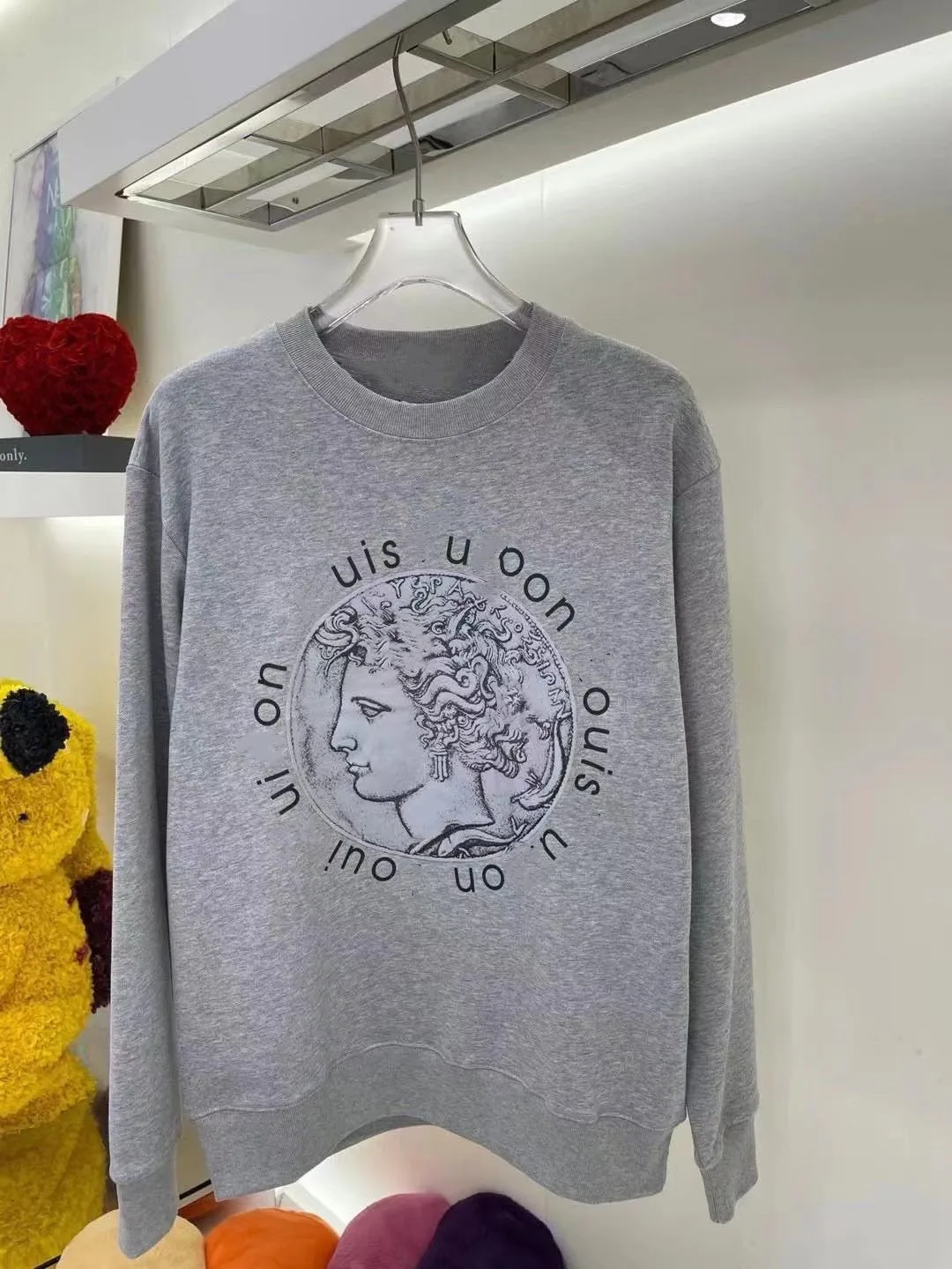

2021 autumn new men's and women's long sleeved sweater fabric work bar version perfect men's and women's large version