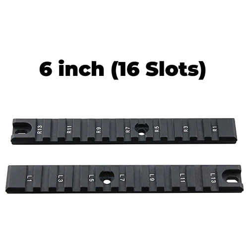 6 inch ( 16 slots) Векторная оптика тактические боковые длинные 20 мм Пикатинни одна пара подходят HK G36 G36C аксессуары - Цвет: 6 inch ( 16 slots)