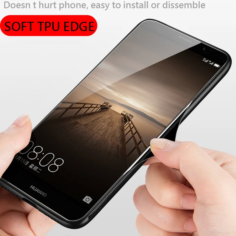 Чехол UPaitou из закаленного стекла для Huawei Honor 10i Mate 20X 20 10 Pro Lite мягкий чехол ТПУ с