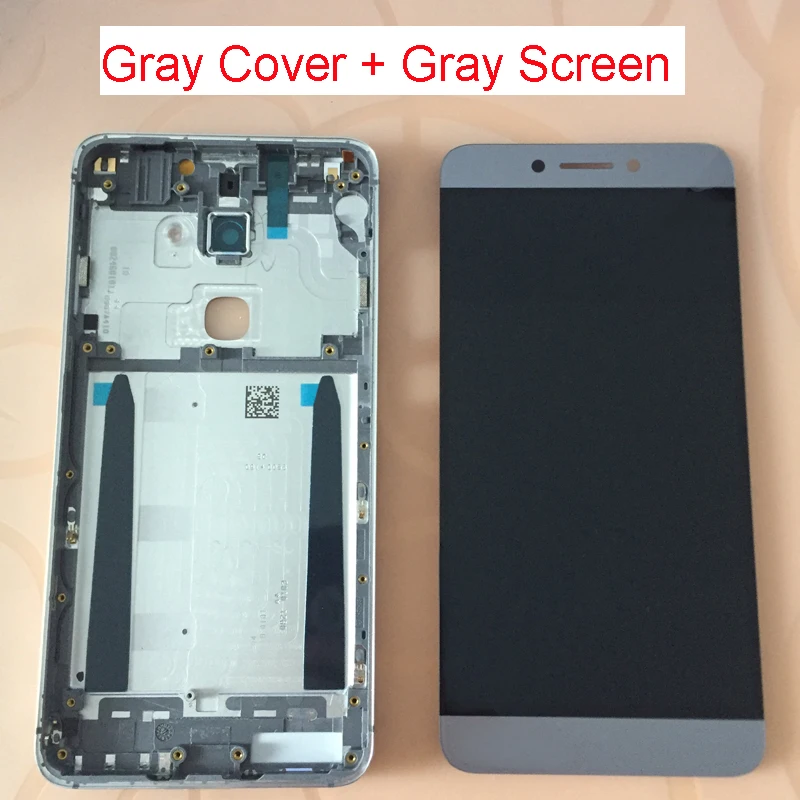 Gray And Back Cover Для LeTV LeEco X520 X527 X528 X529 X620 X621 X625 Le 2 Le2 Pro Сенсорный экран сенсор+ ЖК-дисплей монитор в сборе+ задняя крышка - Цвет: Gray And Back Cover
