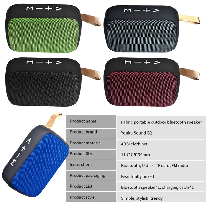 

Durable And Impact Resistant Wireless Bluetooth Speaker Outdoor Sports Subwoofer Stereo Loudspeaker Support USB/TF Card FM Radio