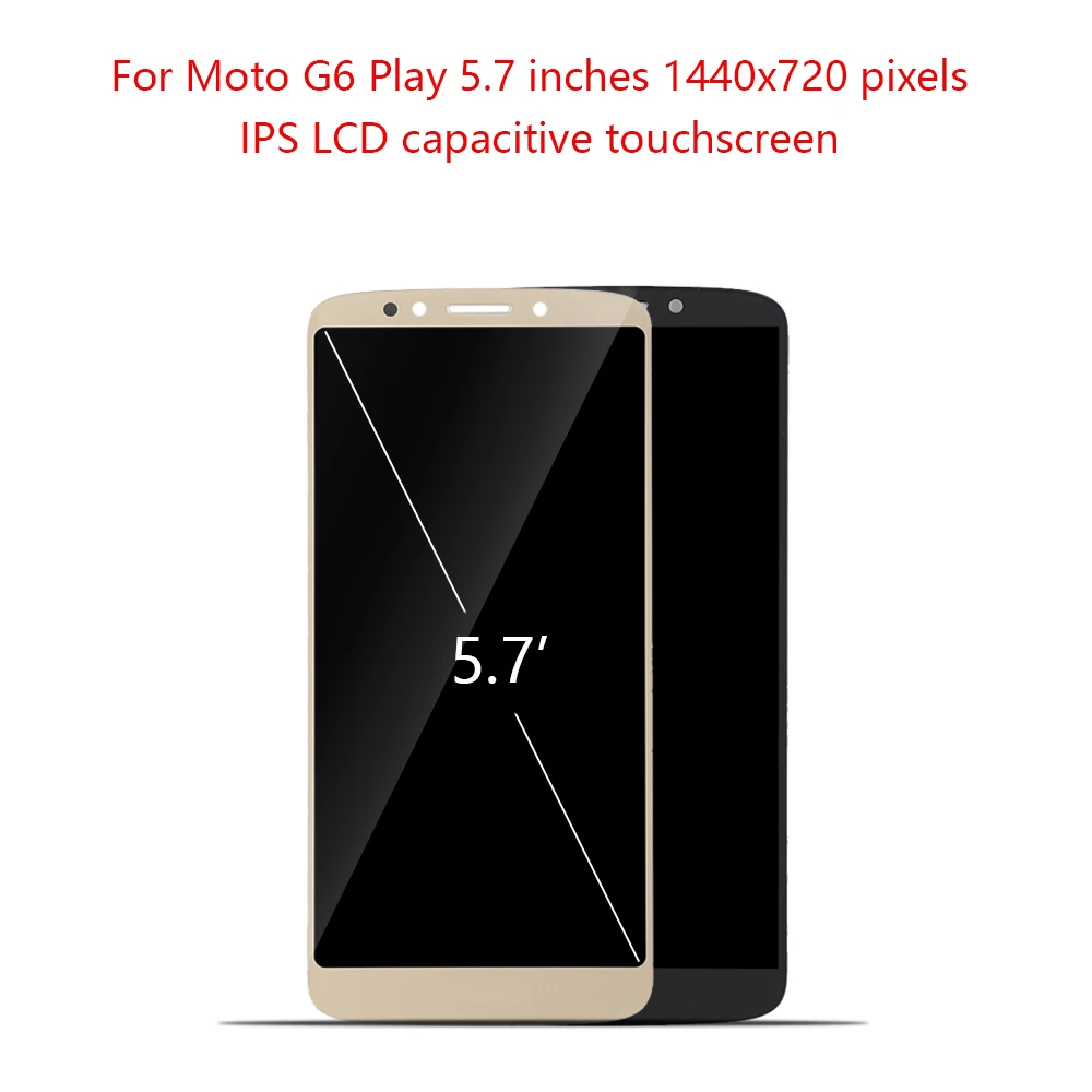 5," сенсорный экран для Motorola Moto G6 Play XT1922-1 XT1922-3 XT1922-4 ЖК сенсорный экран с рамкой дигитайзер дисплей