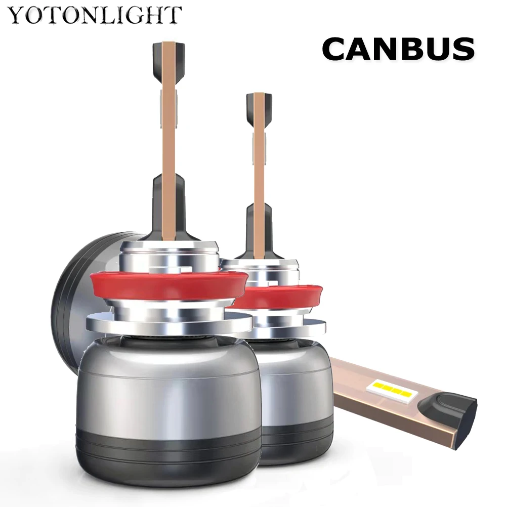 YOTONLIGHT супер яркость H4 светодиодные фары лампы Led H7 H11 Canbus Hb3 Hb3 9005 Hb4 9006 H8 H1 лампа автомобиля без ошибок 75 Вт 18000лм 6000 К
