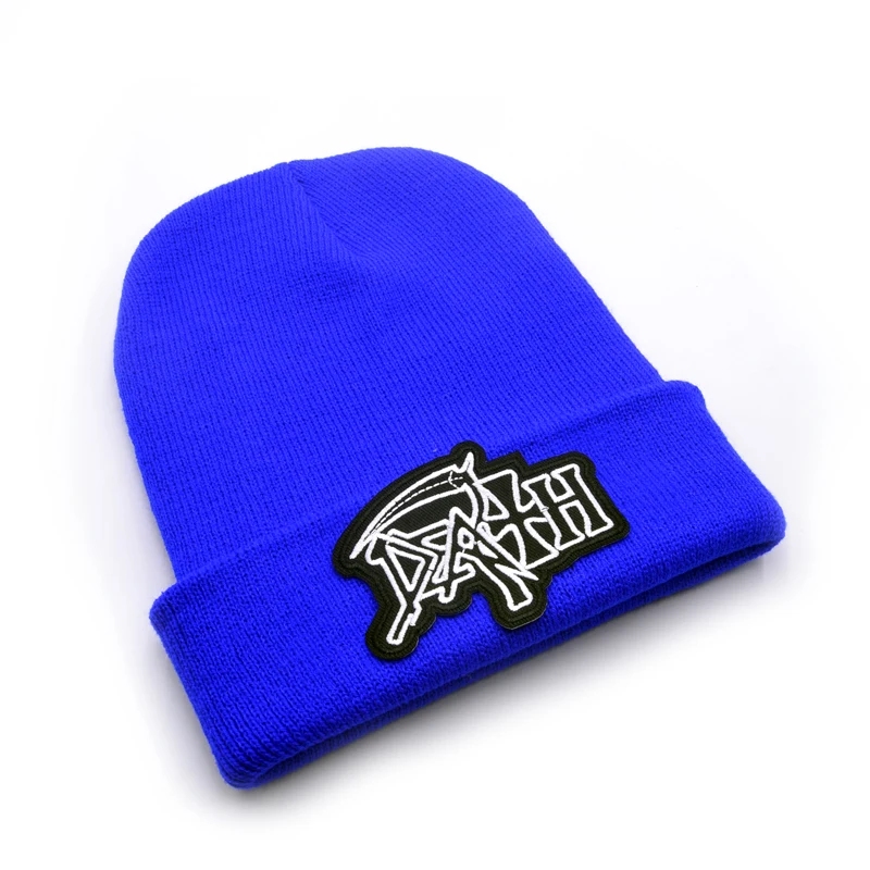 Шерстяные шапки с логотипом Death 6 цветов Вязаная мужская зимняя женская