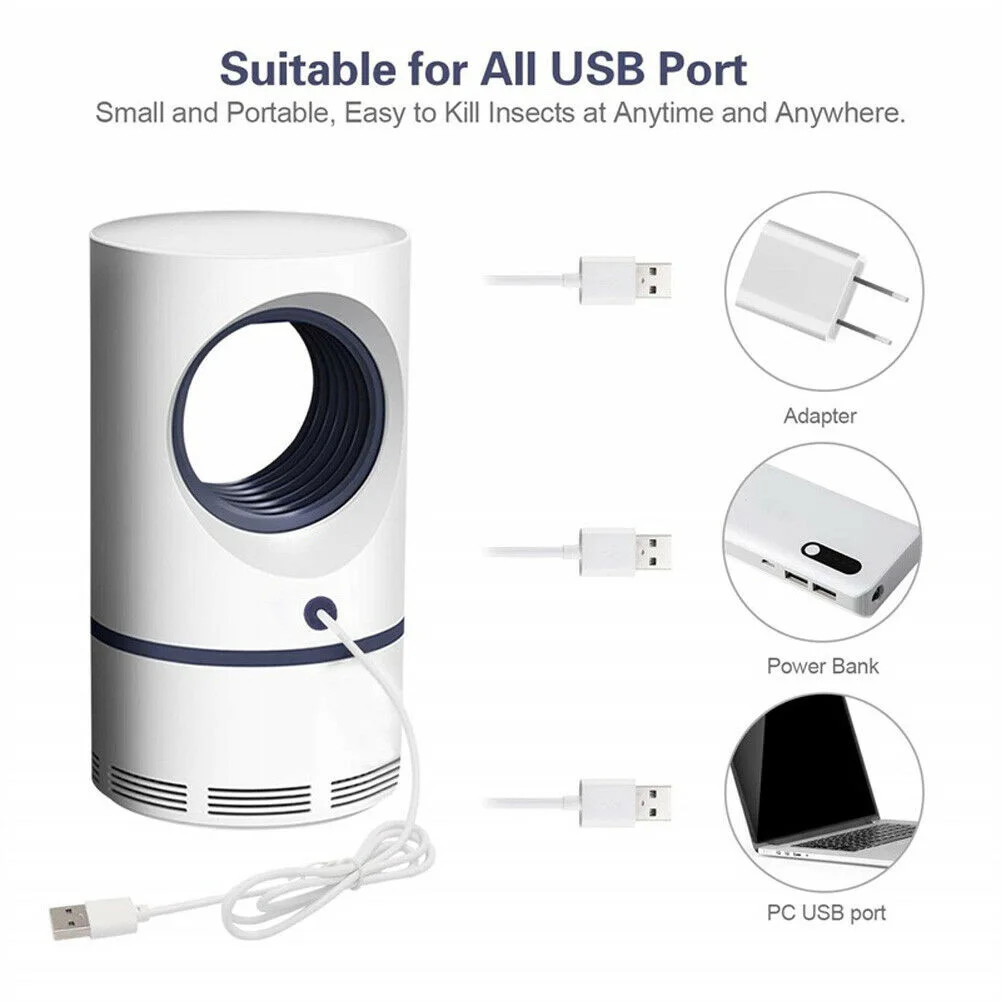 

5W USB Powered Electric Photocatalytic Anti Mosquito Killer Lamp UV Photocatalys Bug Insect Trap Light Pest Control Repellent