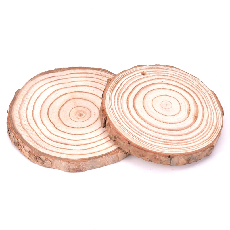1 шт. необработанный натуральный разрез длинная круглая тарелка деревянные чипы