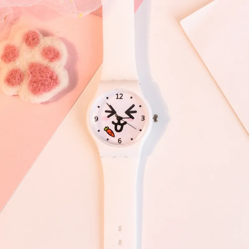 Часы Детские с силиконовым ремешком карамельные цвета студенческие модные