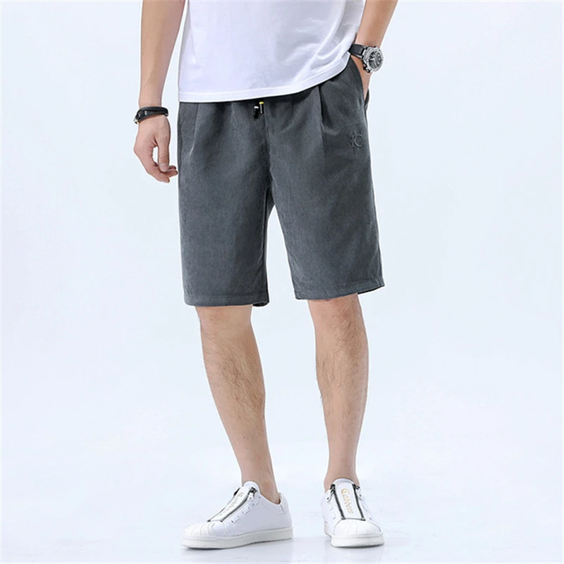 

FOJAGANTO Men Casual Breathable Work Shorts Pockets Beach Solid Color Sport Shorts Men's Short Jogger Shorts