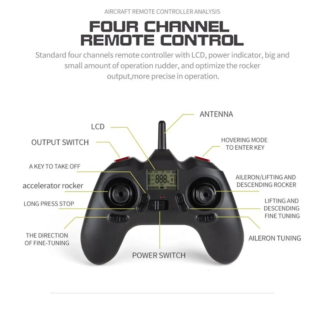 

F03 RC Drone Helicopter 2.4G Core Motor Gyro 4CH 6-Axis Altitude Hold Stable Outdoor Stunt Flight Mini Dron Aircraft Toys Gifts